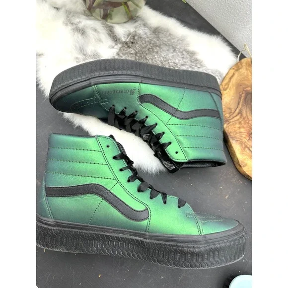 Vans X Harry Potter Morsmordre Green Sk8-Hi Platform High Mens 8/Womens 9.5 - Picture 15 of 16